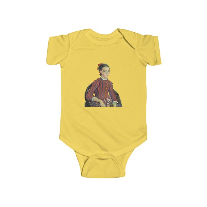 Van Gogh Baby Bodysuit – “La Mousmé” Soft Cotton Baby Onesie