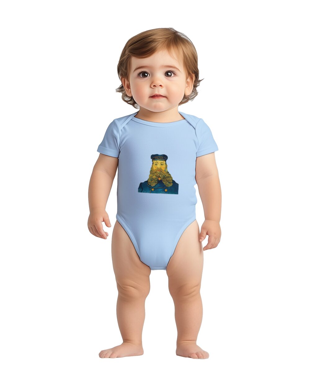 Van Gogh Baby Bodysuit – “Portrait of Joseph Roulin” Soft Cotton Baby Onesie