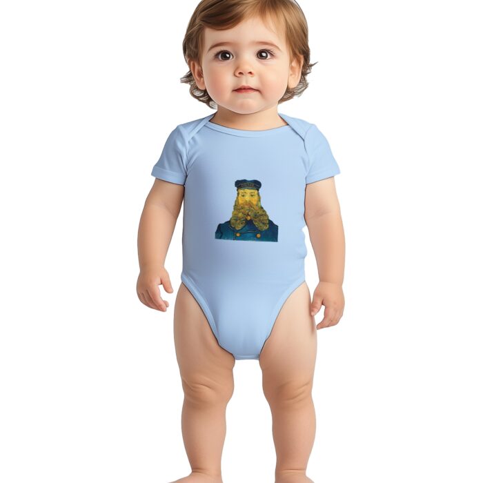 Van Gogh Baby Bodysuit – “Portrait of Joseph Roulin” Soft Cotton Baby Onesie