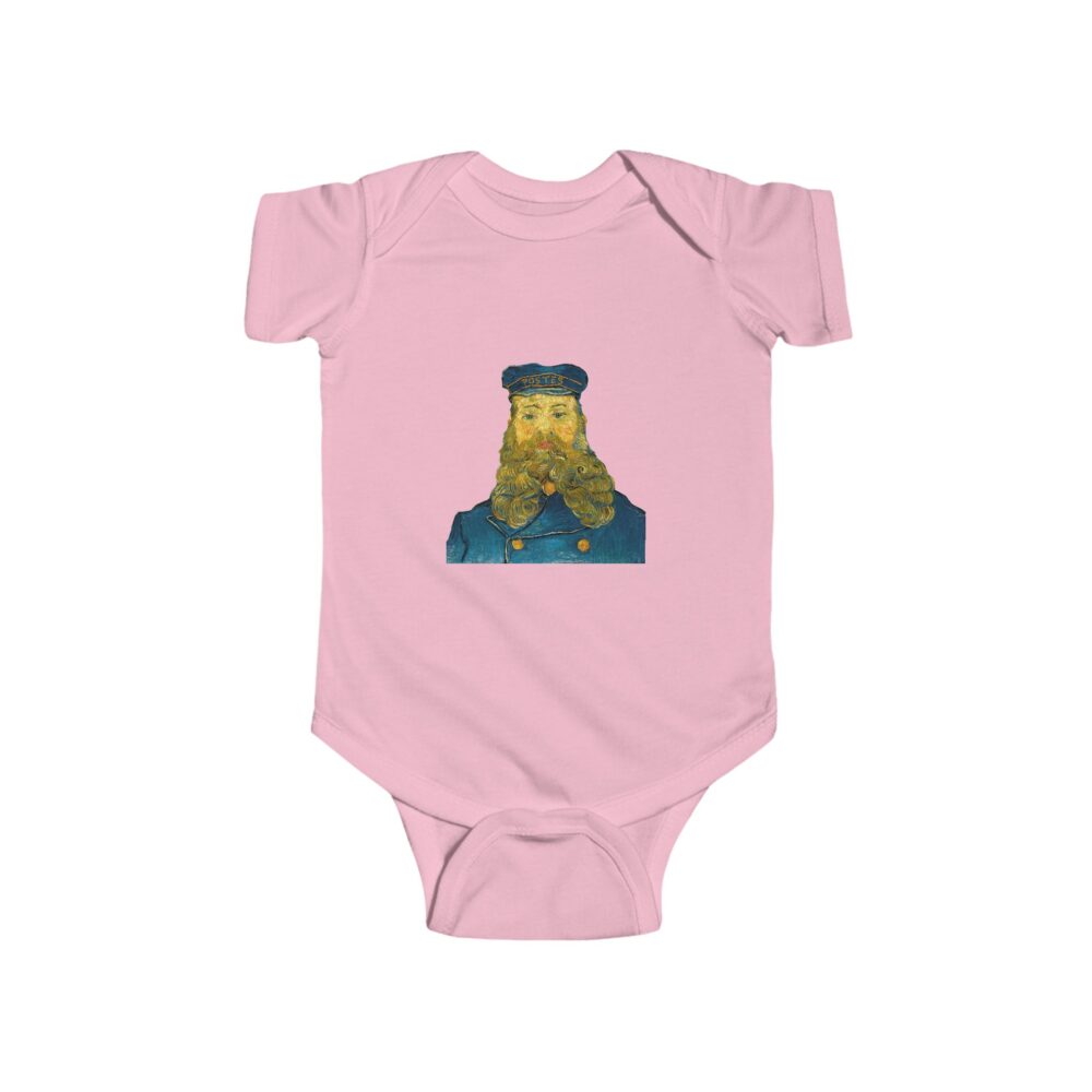 Van Gogh Baby Bodysuit – “Portrait of Joseph Roulin” Soft Cotton Baby Onesie - Image 3