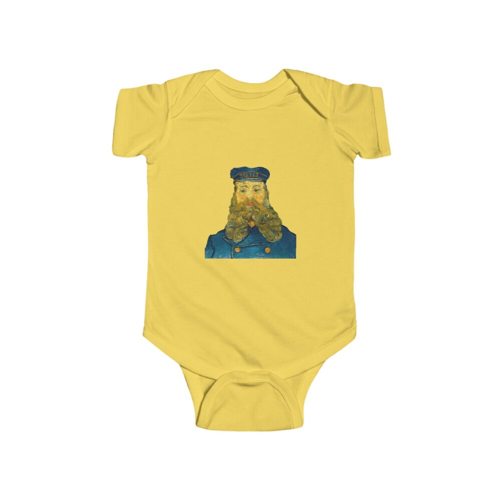 Van Gogh Baby Bodysuit – “Portrait of Joseph Roulin” Soft Cotton Baby Onesie - Image 5